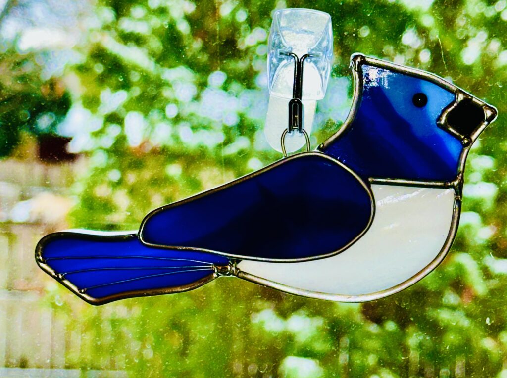 Bluejay suncatcher