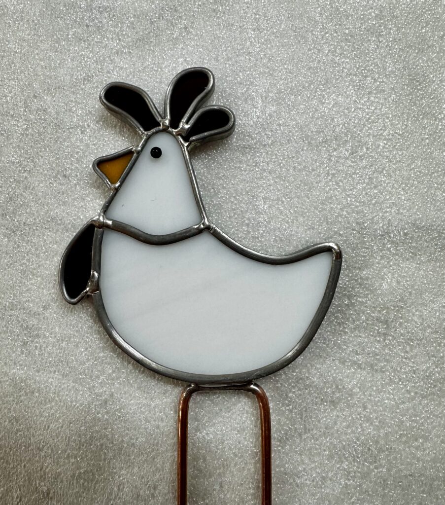 Chicken small plant stake