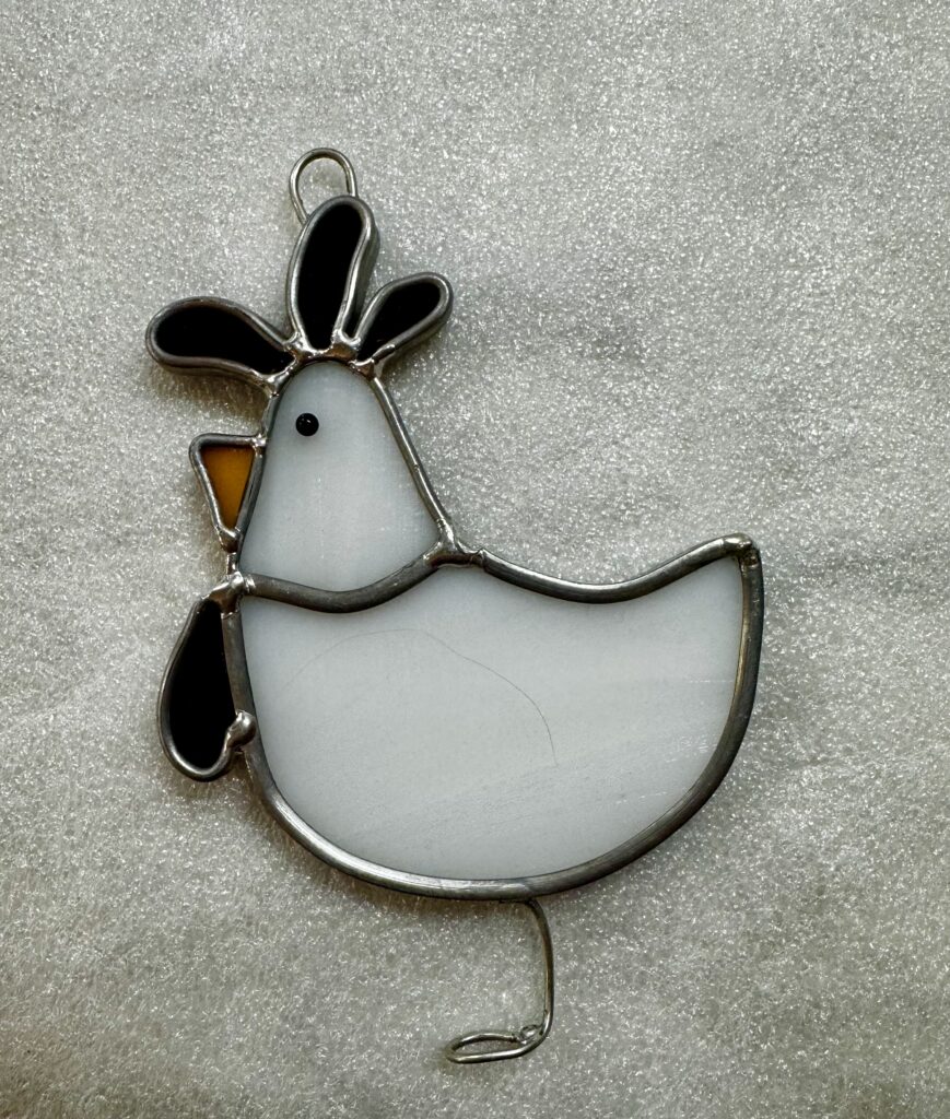 Small chicken suncatcher